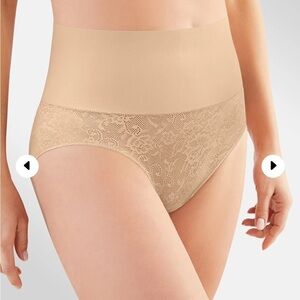 Maidenform Shaping Lace Brief Nude NWOT